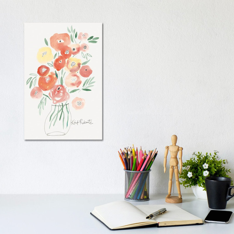 Garden Treasures 1 Piece Wrapped Canvas Painting, 20.32 cm H x 30.48 cm W