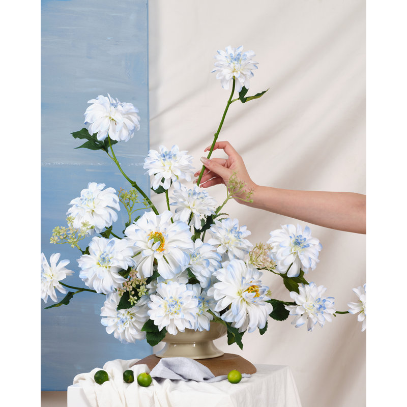 Ensemble de dahlia 17 po, Bleu