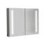 40 po X P 30 po Grande armoire à pharmacie rectangulaire en aluminium avec miroir H H