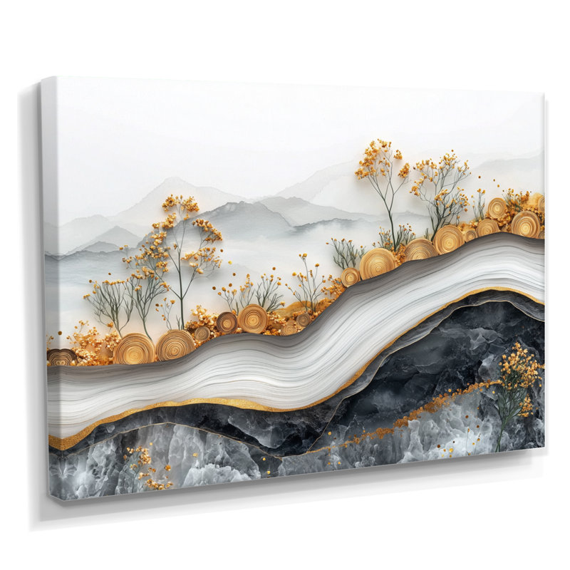 Ignaz - Floral Wall Art, H 30 po x l 40 po, Toile tendue, Ne s’applique pas