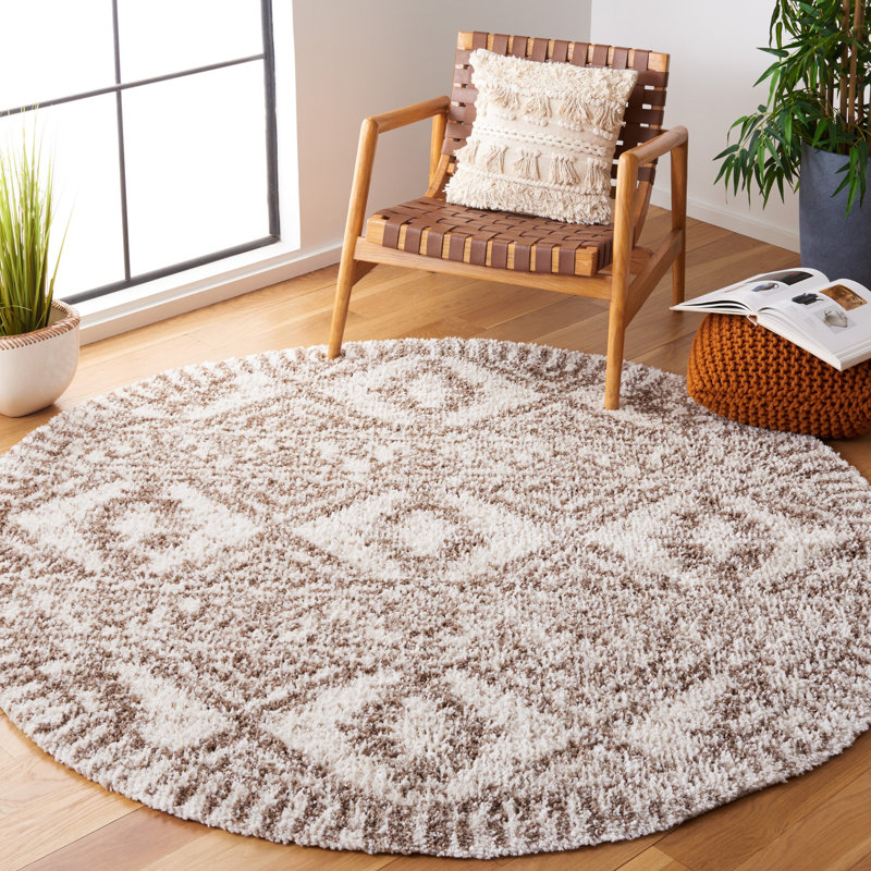 Tapis marocain Jericho, Rond 6 pi 7 po