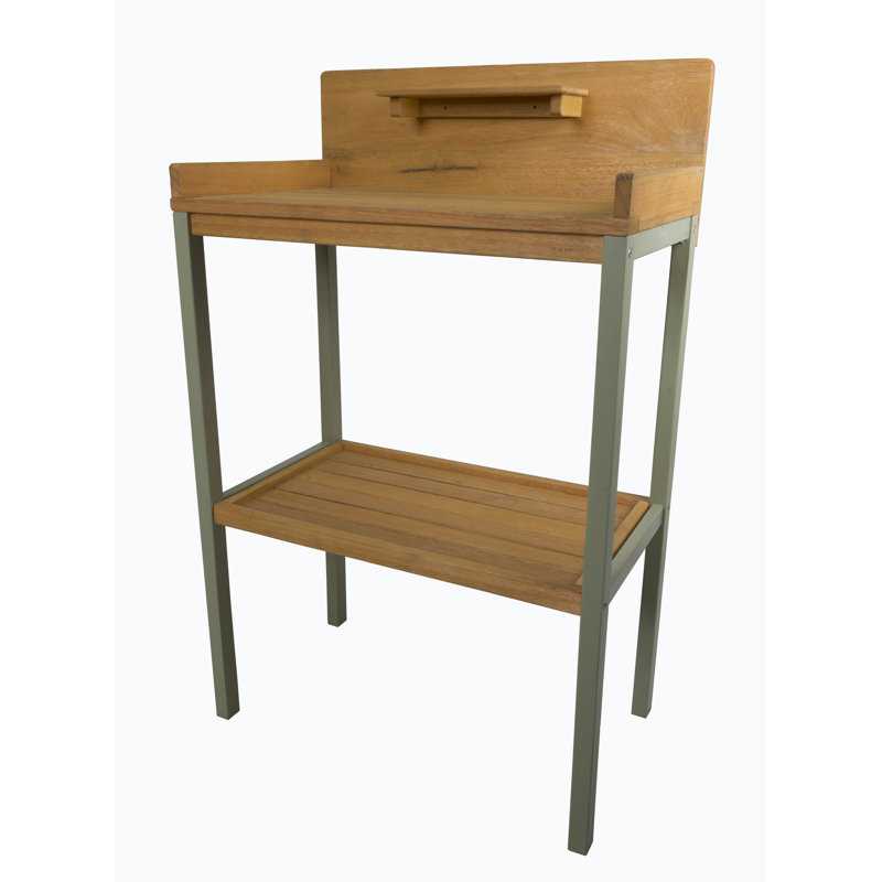 Lillie Eucalyptus Potting Bench, Teak