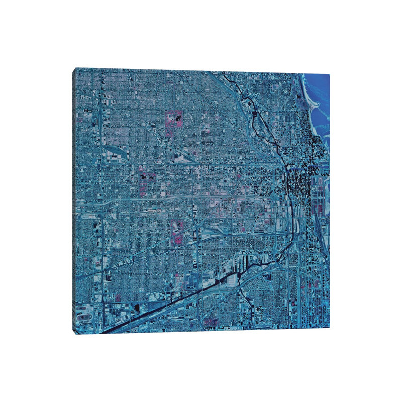 Chicago, Illinois by Stocktrek Images - Wrapped Canvas Print, 66.04 cm H x 66.04 cm W x 1.91 cm D