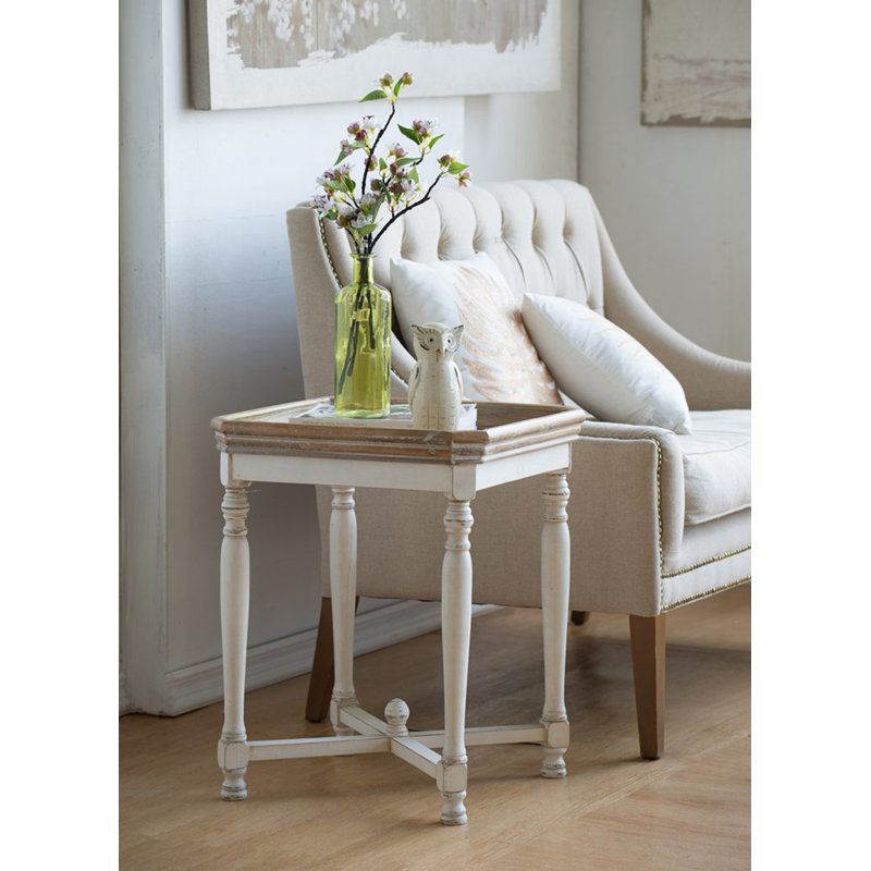 Table de bout à plateau carré Cosette, H 25 po x l 20,1 po x P 20,1 po