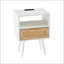 Table de bout en rotin 15,75 po avec prise de courant et ports USB-1080682408