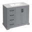 Meuble-lavabo moderne 36 po avec lavabo en céramique, portes à fermeture en douceur, tablette réglable et grand espace de rangement-2061174562