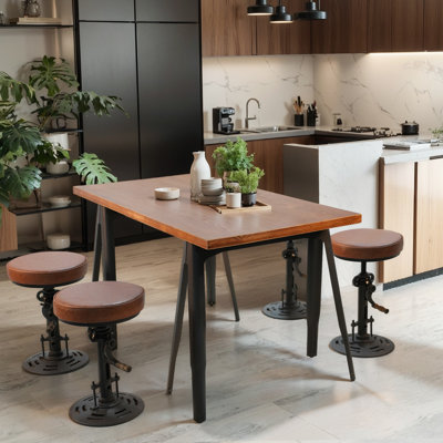 Kamdan Rectangular 55.12'' L x 27.6'' W Restaurant Dining Set