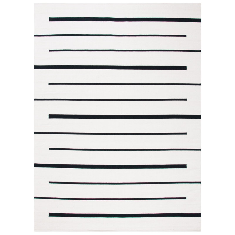 Mana Cotton Striped Indoor Rug, Rectangle 6' x 9'