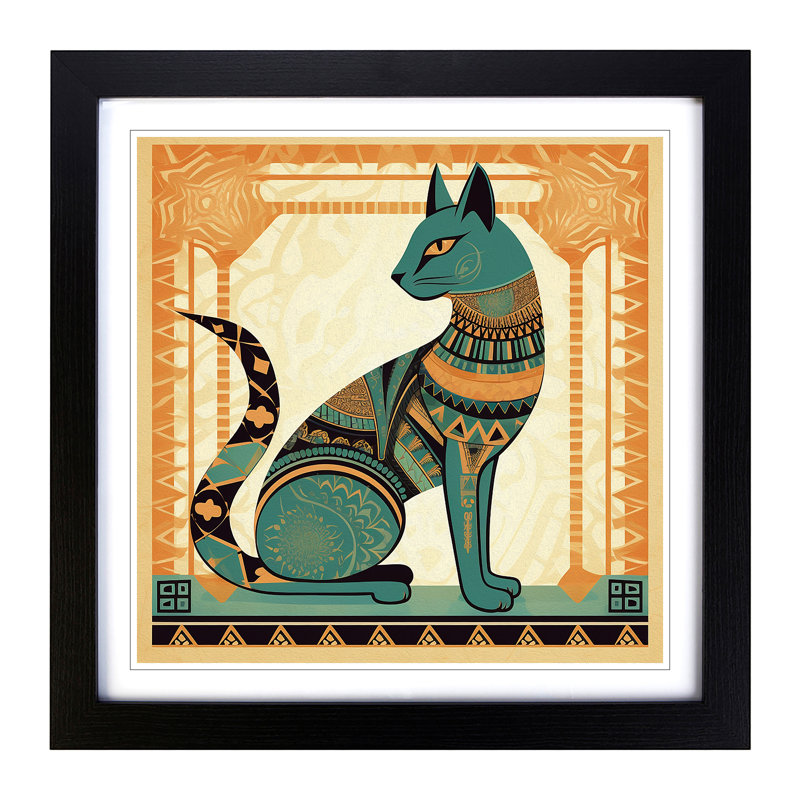 Single Picture Frame Print on Wood, Black