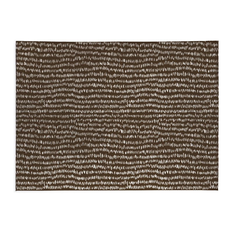 Tapis de cuisine Crop Row, Rectangulaire 2 pi x 3 pi, Brun moka