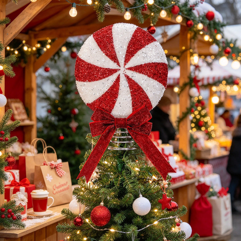 24.5 cm Plastic Shatterproof Tree Topper