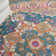Tapis bleu sarcelle / rouge Verda