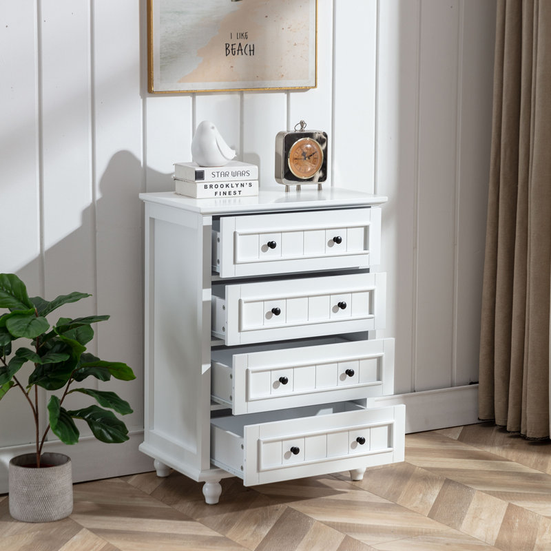 Amarilys 26'' W 4 - Drawer Dresser, White