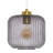 Jacobson 1-Light Ribbed Glass Pendant-290031952