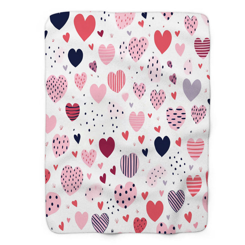 Couverture rose 1 pièce de qualité supérieure, L 50 po x L 60 po
