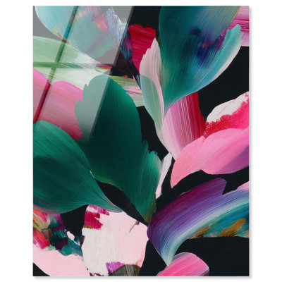 Décoration murale tropicale «Swooping Color Symphony I» par Art Remedy