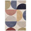 Lowellville Geometric Blue/Red/Beige Area Rug-1285267556
