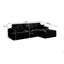 Canapé modulaire 109 po avec méridienne en L 109 po Cloud-59050076