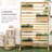 5-Tiered Wooden Trellis Stand - Hanging Planter Boxes For Outdoor Delight Porch, Patio, Garden, Balcony Create A Happy Freestanding Plant 5 Enhance Your Experience