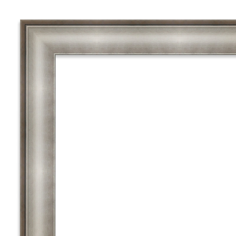Wall Cork Small Bulletin Board, 29" x 41", Silver