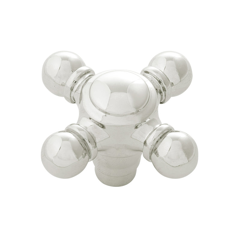 Fuller Collection - bouton de designer - 2-1 / 8 "x 2-1 / 8" nickel poli - quincaillerie traditionnelle pour tiroirs et armoires