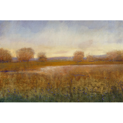 Golden Hour I 1 Piece Wrapped Canvas Painting