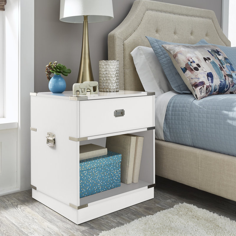 24'' W Nightstand, White