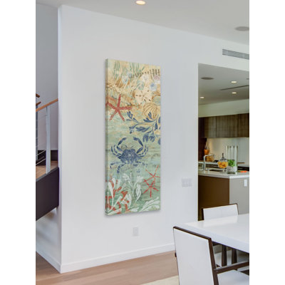 «Floral Frenzy Coastal Vii» par Alan Hopfensperger, reproduction d'art sur toile tendue