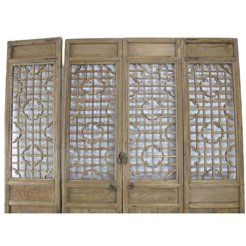 Portes moustiquaires pliantes en pin brut