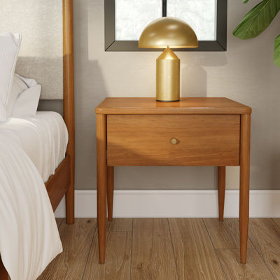 Harbour 1 Drawer Nightstand, Pecan