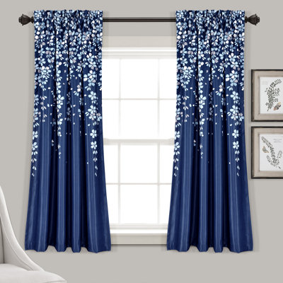 Weeping Flowers Room Darkening Pair