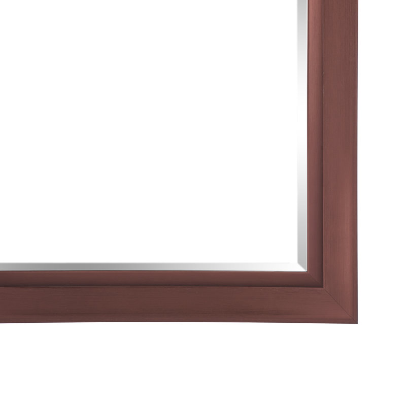 Grand miroir de sol surdimensionné Starkweather, Bronze huilé