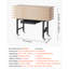 Établi réglable sur roulettes, capacité de 2000 lb, établi en bois de chêne avec plateau et prises de courant 60 po x 24 po, table de travail robuste en bois franc pour garage, atelier, maison, bureau, commercial