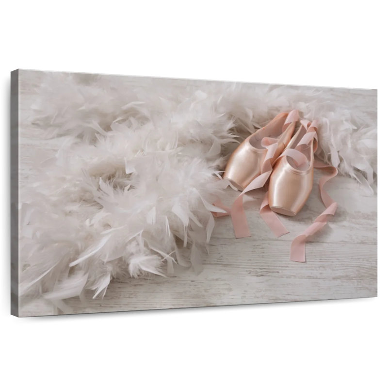 Enn Pink Pointe Shoes, 30" H x 45" W