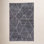 Rowan Black White Hand-Loomed Geometric Rug