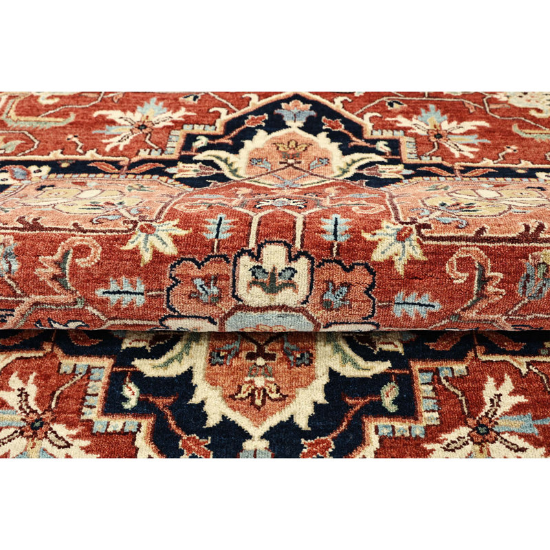 Hand Knotted Wool Oriental Area Rug, Round 8'