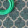 Hague Moroccan Trellis Textured Weave Teal/Gray Indoor/Outdoor Rug