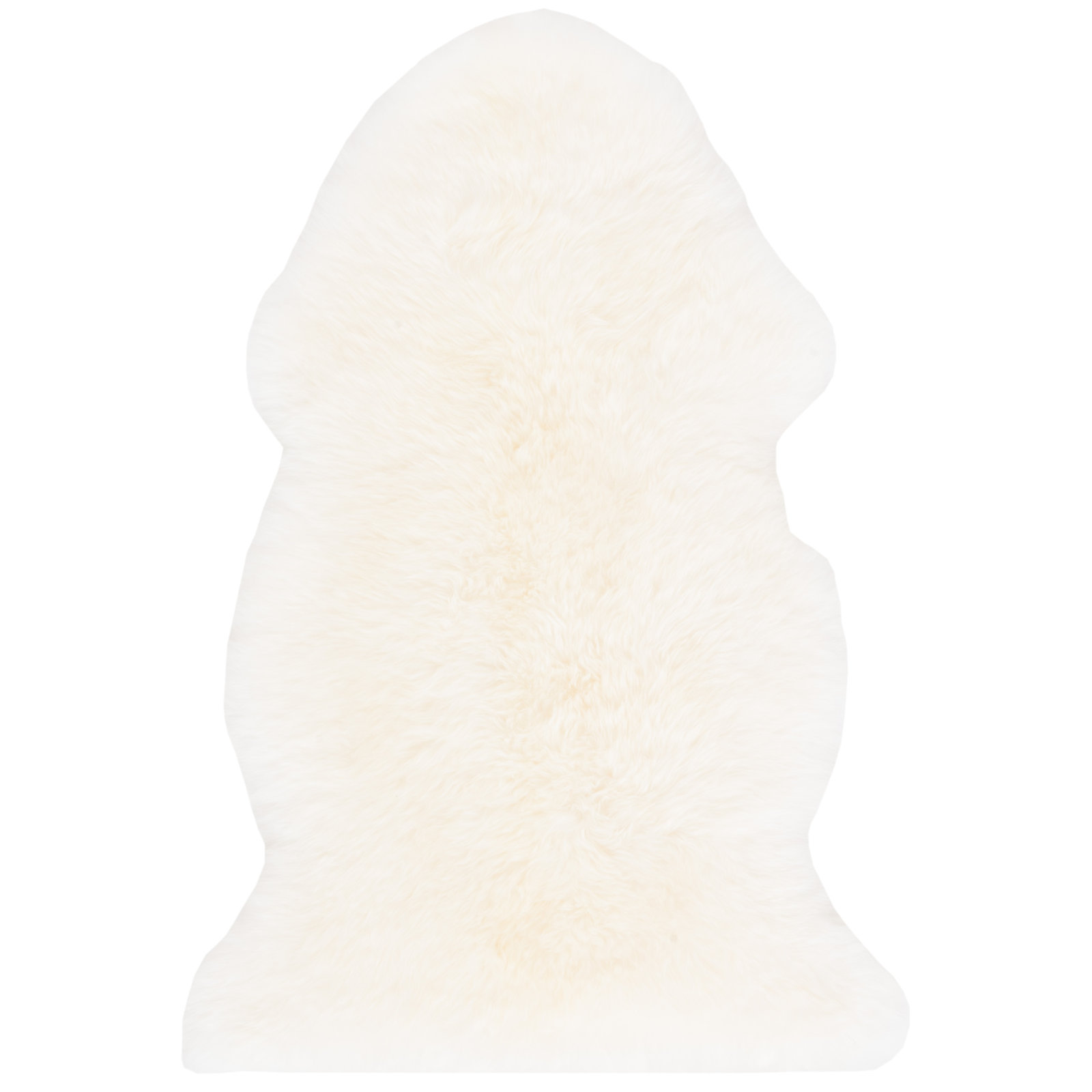 Mera Sheepskin Natural Rug, Rectangle 2' x 3'