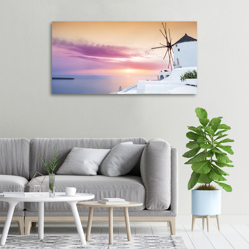 Santorini Greece - Wrapped Canvas Print, Wrapped Canvas, 50cm H x 100cm W