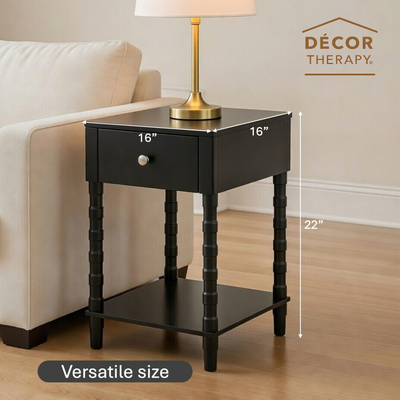  Table d'appoint Sterling Modern, Noir