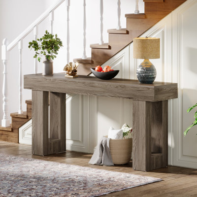 Wooden Entryway Country-Style Sofa Console Table