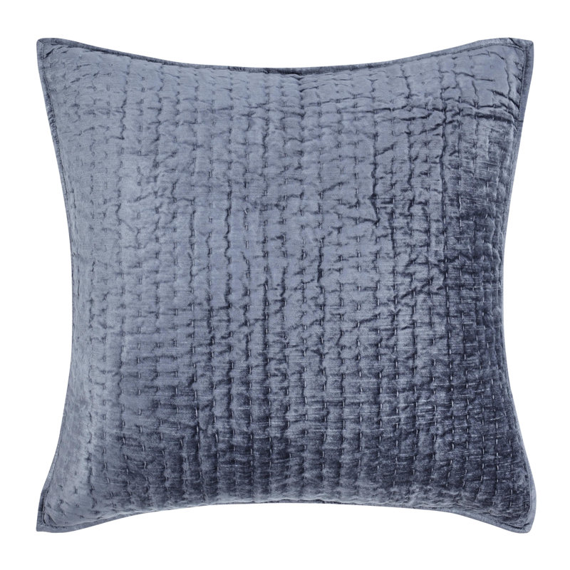 Lucio Polyester Sham, Euro, Sea Fog Blue