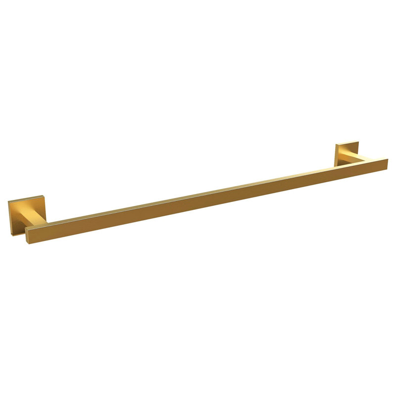 DAX Roma 28" Brass Single Towel Bar, Brushed Gold