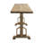 73x19x31" Brown Recycled Pine Wood Console Table With Trestle Base