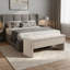Banc de rangement en tissu entièrement en lin-686396466