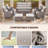 Wickes Haven 7-Person PE Wicker Outdoor Patio Conversation Set With 6" Thickness Cushions-483481591-475736287