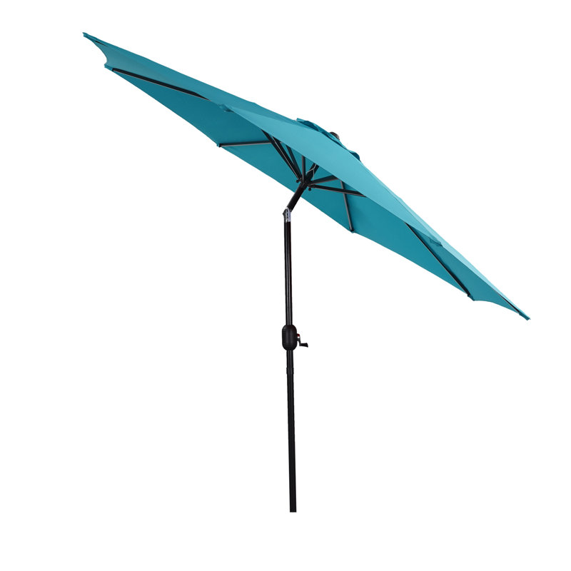 Parasol de marché 108 po Markert, H 7,64 pi x l 9 pi x P 9 pi, Bleu lac