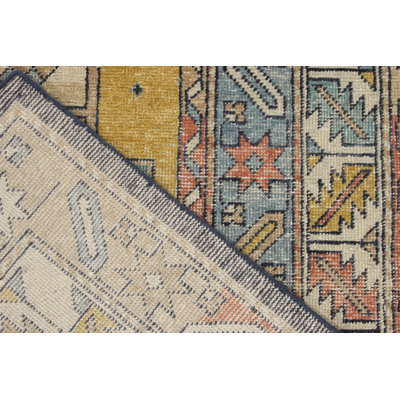 Distressed Homage Handmade Kilim Wool Geometric Area Rug