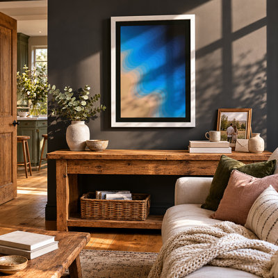 Water and Sand Modern - Framed Print