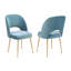 Chaise en velours Rizo Cognac-4605376